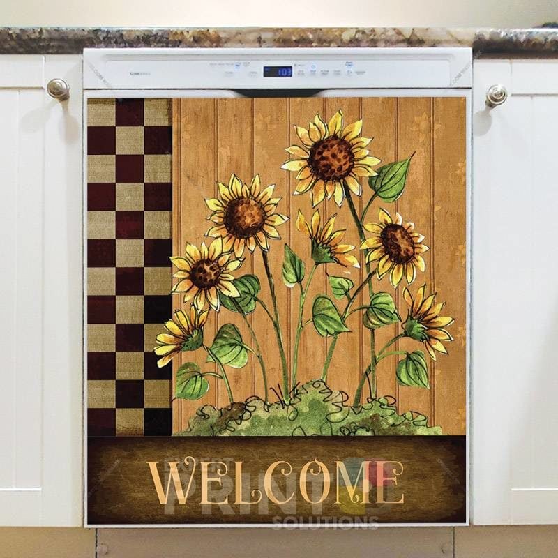 Sunflower Welcome Dishwasher Magnet