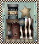 Prim Country USA American Design #5 Garden Flag