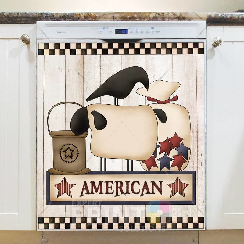 Prim Country USA American Design #7 Dishwasher Magnet