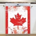 Grungy Canadian Flag Dishwasher Magnet