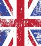 Grungy British Flag Garden Flag