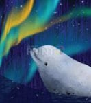 Beluga & the Northern Lights Garden Flag