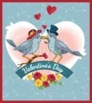 Happy Valentine's Day #45 Garden Flag