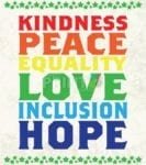 LGBT Pride and Equality Word Art Garden Flag