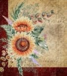 Beautiful Vintage Sunflower Design Garden Flag