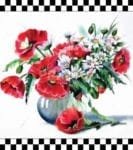 Beautiful Poppy Bouquet Garden Flag