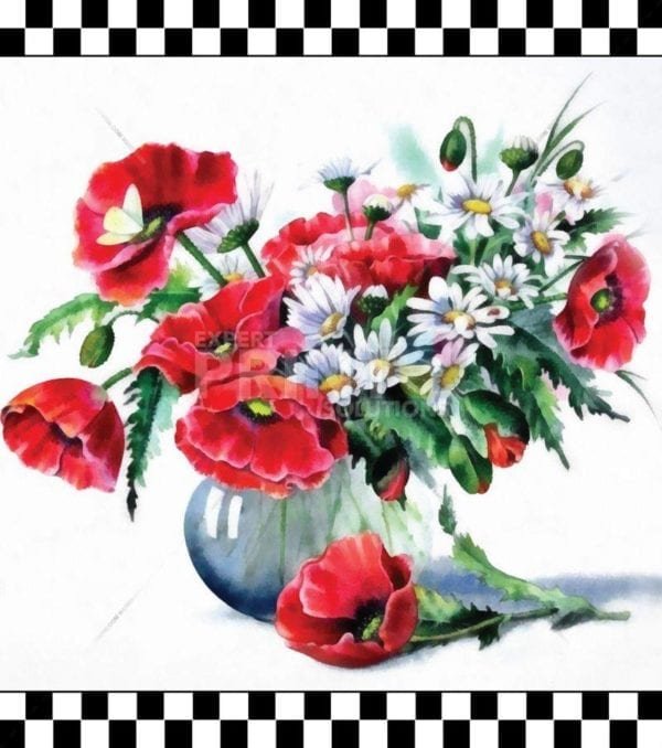 Beautiful Poppy Bouquet Garden Flag