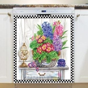 Provence Farmhouse Still Life with a Bouquet #1 Dishwasher Magnet