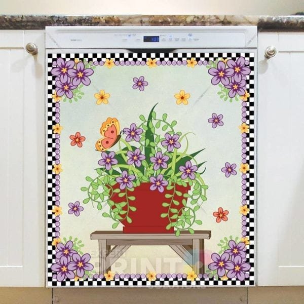 Blooming Flowers of May #1 Dishwasher Magnet