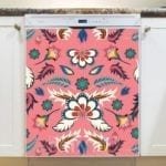 Bohemian Folk Batik Ethnic Flowers #2 Dishwasher Magnet