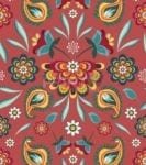 Bohemian Folk Batik Ethnic Flowers #4 Garden Flag