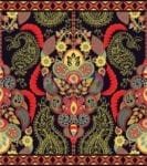 Bohemian Folk Art Ethnic Paisley Design #1 Garden Flag