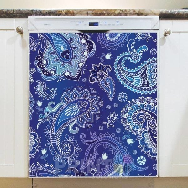 Bohemian Folk Art Ethnic Paisley Design #2 Dishwasher Magnet