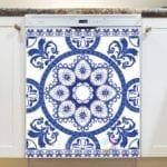 Bohemian Folk Art Ethnic Blue Mandala Design #2 Dishwasher Magnet