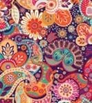 Bohemian Folk Art Ethnic Paisley Design #7 Garden Flag