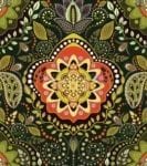 Bohemian Folk Art Ethnic Paisley Design #11 Garden Flag
