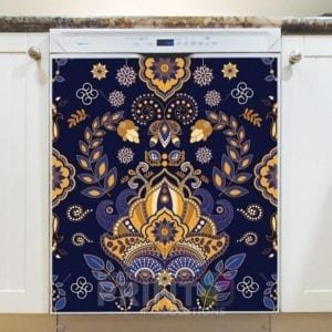 Bohemian Folk Art Ethnic Paisley Design #13 Dishwasher Magnet