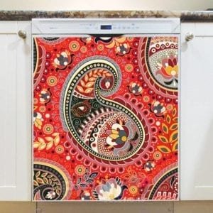 Bohemian Folk Art Ethnic Paisley Design #16 Dishwasher Magnet