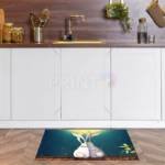 Loving Bunny Couple - Home, Where Our Story Begins Floor Sticker