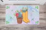 Rubber Boots and Flowers - Garden Sweet Garden Floor Sticker