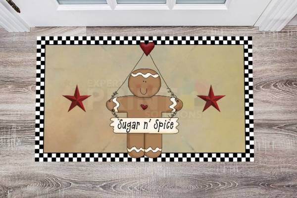 1359-cute-primitive-country-gingerbread-man-1-sugar-n-spice-floor-sticker-decor Cute Primitive Country Gingerbread Man #1 - Sugar n' Spice Floor Sticker
