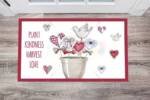 Cute Country Patchwork Design #3 - Plant Kindness Harvest Love Floor Sticker
