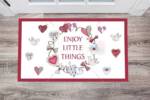 1368-cute-country-patchwork-design-2-enjoy-little-things-floor-sticker-decor Cute Country Patchwork Design #2 - Enjoy Little Things Floor Sticker