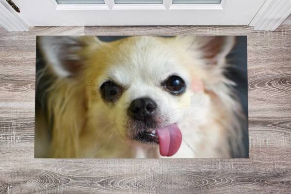 Puppy Tongue Out #2 Floor Sticker