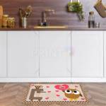 Coffee Lover Owl #6 Floor Sticker