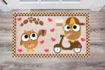 1781-coffee-lover-owl-2-floor-sticker-decor Coffee Lover Owl #2 Floor Sticker