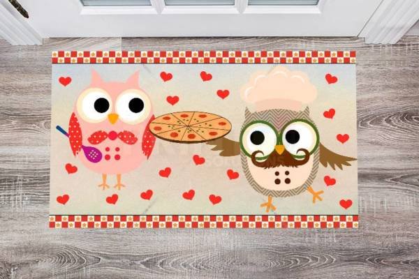 Cooking Owl #16 Floor Sticker