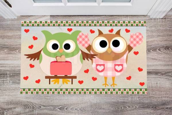 Cooking Owl #7 Floor Sticker