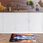 Crashing Ocean Waves Floor Sticker