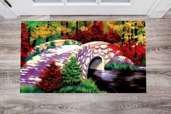 Bridge to Autumn Floor Sticker