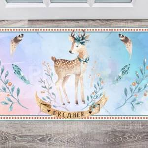 Cute Ethnic Deer - Dreamer Floor Sticker