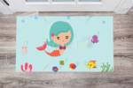 1929-little-blue-hair-mermaid-floor-sticker-decor Little Blue Hair Mermaid Floor Sticker