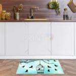 Birds and Bird Cage - Welcome Floor Sticker