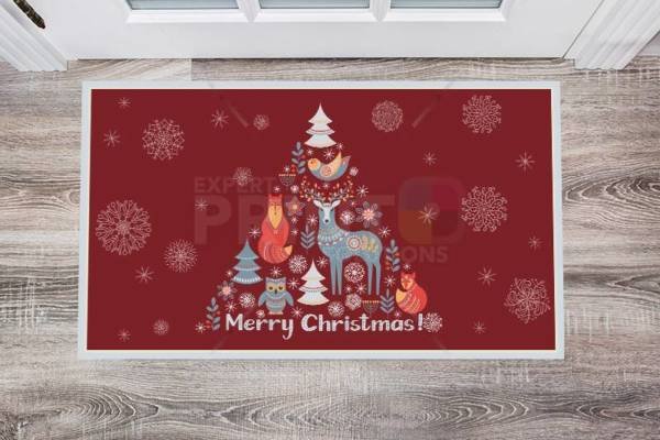 Scandinavian Tale #1 - Merry Christmas Floor Sticker