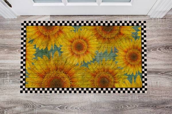2552-beautiful-sunflowers-4-floor-sticker-decor Beautiful Sunflowers #4 Floor Sticker