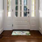 Little Bird on a Blossoming Tree Floor Sticker