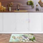 Little Bird on a Blossoming Tree Floor Sticker