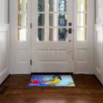 Little Bird on the Fence Floor Sticker