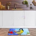 Little Bird on the Fence Floor Sticker