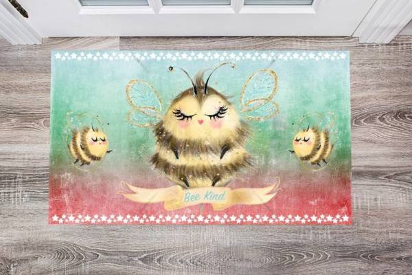 Cute Little Bee - Bee Kind Floor Sticker