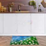 Cute Daisies and a butterfly Floor Sticker