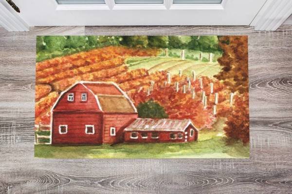Harvest Time Farmhouse Floor Sticker