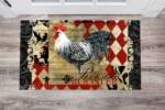 Vintage Farmhouse Rooster Design #2 Floor Sticker