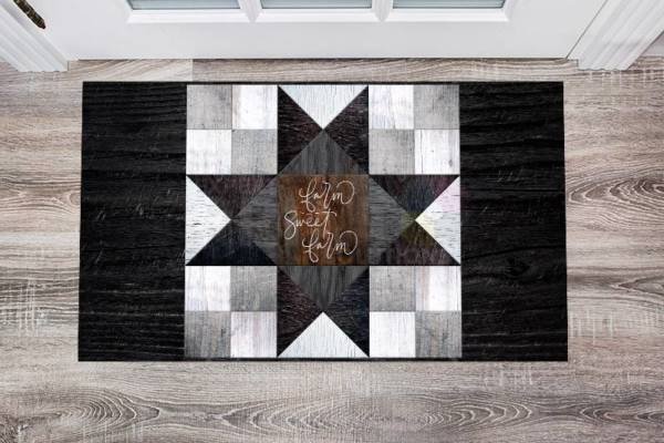 Farmhouse Barn Wood Quilt Tiles #1 Floor Sticker