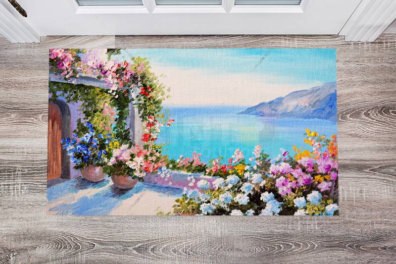 Beautiful Cottage Near to the Mediterranean Sea Floor Sticker