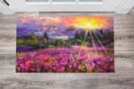 Sunrise Over the Wildflowers Meadow Floor Sticker